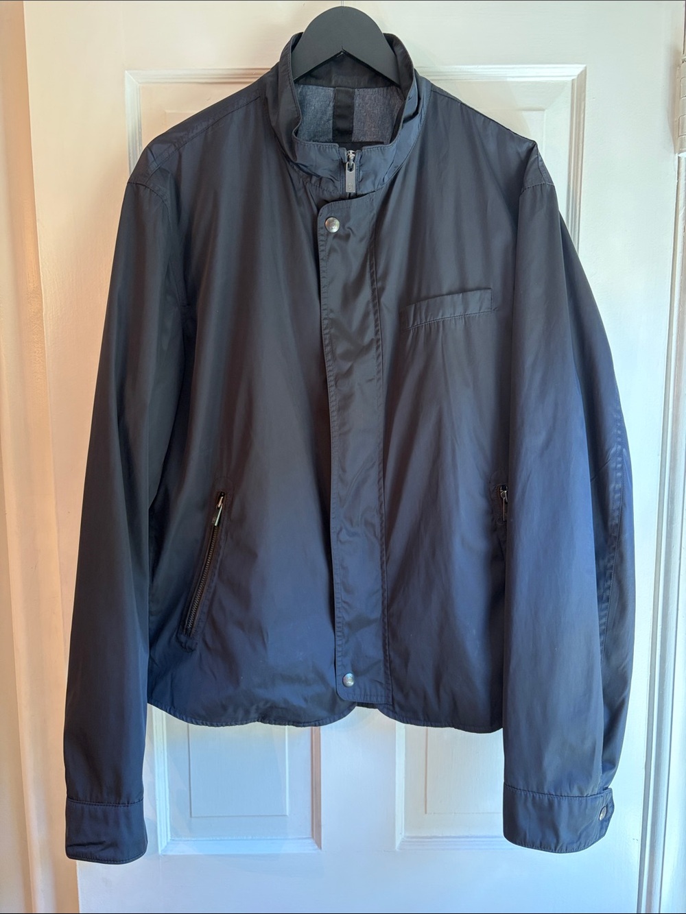 Massimo Dutti Men's Black Lightweight Shirt Jacket